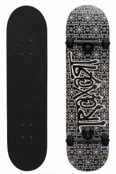 Скейтборд деревянный SP-Sport Skateboard Pattern 4411-9 размер 78х20см Black-White