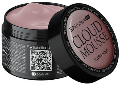 Żel budujący do paznokci Excellent Pro Cloud Mousse Lovely Nude 50 g (5903900446471)