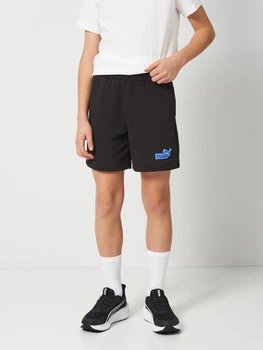 Підліткові шорти на резинці для хлопчика Puma Essentials Logo Lab 69338901 146-152 см Puma Black (4069161915031)