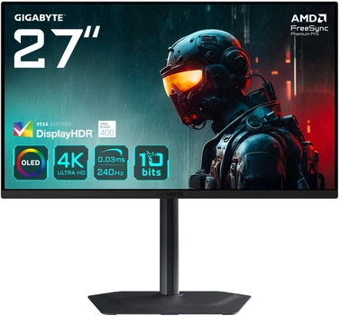 Монітор 27" Gigabyte OLED Gaming MO27U2