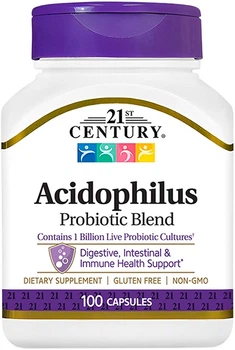Пробиотики 21st Century Acidophilus Probiotic Blend 100 капсул