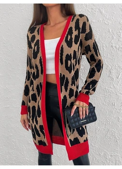 Кардиган SHEIN M Коричневый sw2209098091545948