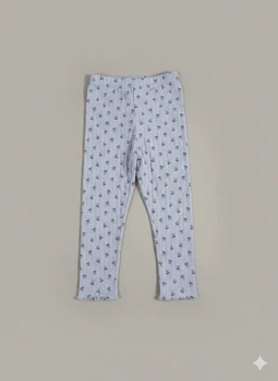 Пижамные брюки H&M 98/104 Голубой 1241119_бел.цветы