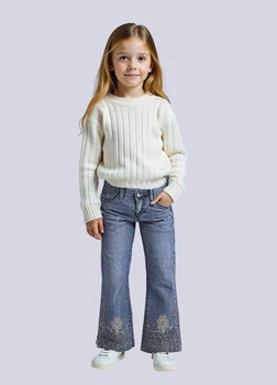 Джинсы H&M 146 Синий 32-0041_узор