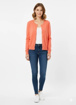 Кардиган H&M S Кораловий 31-0460