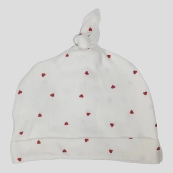 Шапка H&M 56 Білий 1251996_сердечки