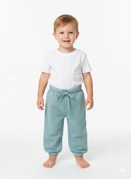 Брюки на флисе H&M 74 Голубой 1075227