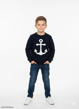 Джемпер H&M 86 Темно-синій 0813609_якір