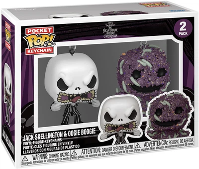 Набір брелоків Funko Pop! The Night Before Christmas - Jack Skellington і Oogie Boogie (889698824026)
