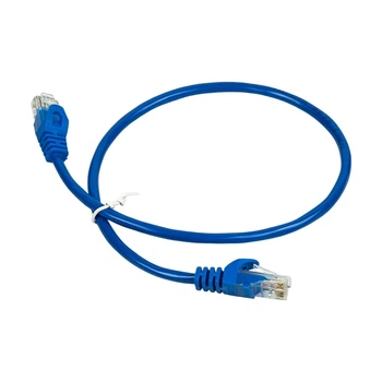 Патч-корд сетевой гигабитный Trinix UTP, RJ-45, CAT.5 1m Blue (73-00611)