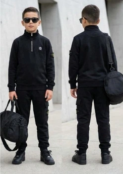 Спортивний костюм Stone Island чорний на 13 років 164см арт0292