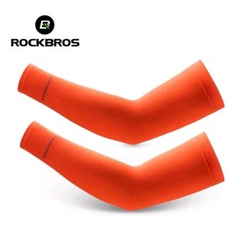 Спортивные нарукавники ROCKBROS KD514 длинные эластичные рукава для спорта SML Оранжевые (514)