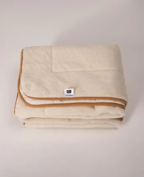 Одеяло MERINO (Woolmark) из овечьей шерсти мериносов Всесезонное 750 г/м² Шерсти 180x200 cм Белое