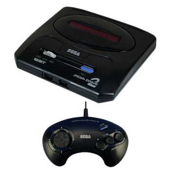 Набор Консоль Sega Mega Drive 2 HAA-2502 Japan Asia Black Б/У + Геймпад Проводной