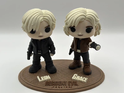 Коллекционная фигурка Леон Кеннеди и Грейс Эшкрофт из Resident Evil Requiem в стиле Funko