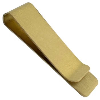 Затискач для грошей металевий золотистий 5 см | Кліпса для купюр Money Clip (C6505)