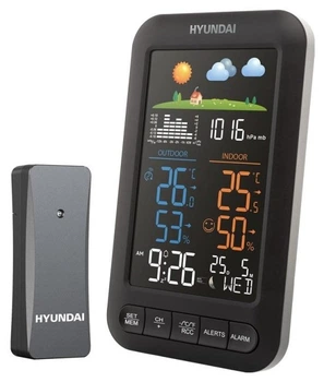 Stacja pogodowa Hyundai HY-WS5110 Black (HY-WS5110)
