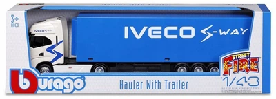 Металева модель автомобіля Bburago Street Fire Haulers Iveco S-Way 1:43 31469 (4893993314690)
