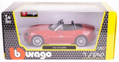 Металева модель автомобіля Bburago Fiat 124 Spider 1:24 21083RD (4893993210831)