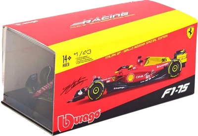 Металева модель автомобіля Bburago Ferrari Racing F1-75 Italy 1:43 36831 (4893993015382)