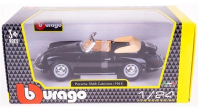 Металева модель автомобіля Bburago Porsche 356B Cabrio 1961 1:24 22078 (4893993220786)