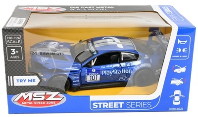 Металева модель автомобіля MSZ BMW M6 GT3 Синій 1:24 68255A (4897071925303)