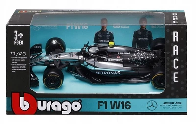 Металева модель автомобіля Bburago Formula Mercedes AMG K. Antonelli 1:43 38237_12 (4893993019984)