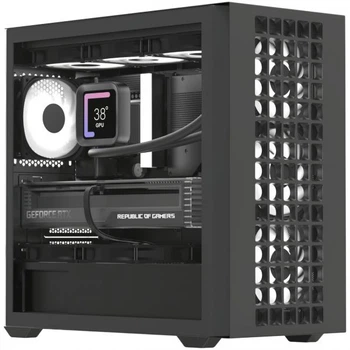 Корпус AeroCool D302A-G-BK-v1 (accs-ds04043.11) Black без бп