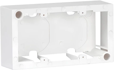 Коробка для настінного монтажу для 4 модулів, Fibrain, 45х90mm, біла (RAL9010)