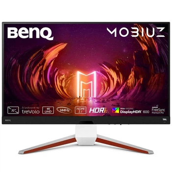 Монитор TFT 32" BenQ EX3210U, 4K UHD, IPS, 144Hz, 1 мс, HDMI, DP, USB-hub, HAS, колонки, белый