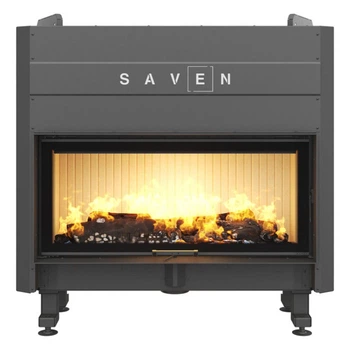 Стальная каминная топка SAVEN Balance Up 110х50 ECO 15 кВт с гильотиной