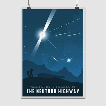 Постер Элита, Elite:Dangerous, Neutron Highway, постер для геймера, космический корабль, sci-fi, A3 42×30 см (id3338)