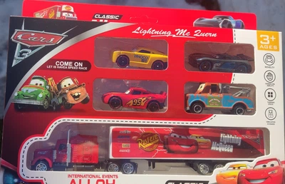 Игровой набор «Трейлер Мак + 4 машинки Cars Тачки Маквин»