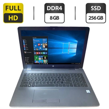 Ноутбук Б-класс HP 250 G6 / 15.6" (1920x1080) IPS / Intel Core i3-6006U (2 (4) ядра по 2.0 GHz) / 8 GB DDR4 / 256 GB SSD / Intel HD Graphics 520 / WebCam / DVD-ROM б/у