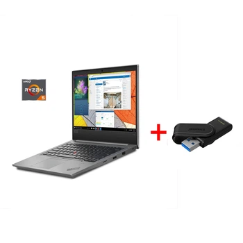 Ноутбук Б-класс Lenovo ThinkPad E495 / 14" (1920x1080) IPS / AMD Ryzen 5 3500U (4 (8) ядра по 2.1 - 3.7 GHz) / 8 GB DDR4 / 256 GB SSD / AMD Radeon Vega 8 Graphics / WebCam б/у + Подарок Флеш-накопитель Kingston DataTraveler Exodia S 64GB