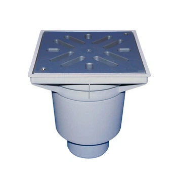 Дворовий трап Hutterer&Lechner HL606L/1 вертикальний 244х244/226х226мм, пластик