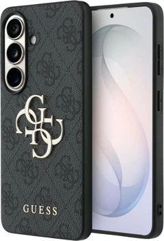 Etui plecki Guess 4G Big Metal Logo do Samsung Galaxy S26 Plus Black (3666339613709)