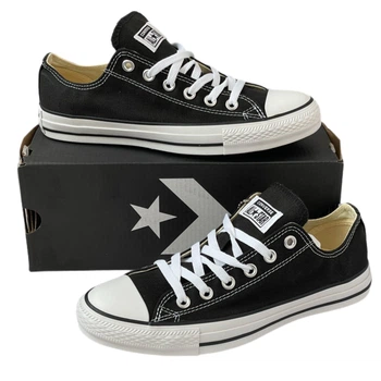 Кеди Converse All Star Black OX 42 (чорно-білі низькі)