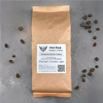 Кофе в зернах Hot Rod Distiller’s Coffee Espresso Blend Crema 1 кг S1002