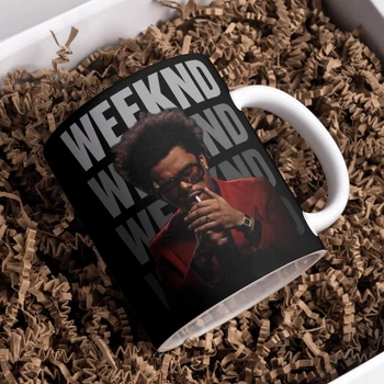 Чашка черная хамелеон матовая The weeknd 330 мл (ЗВ01271)