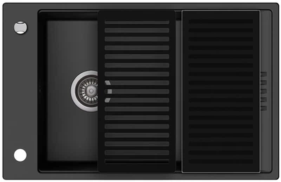 Кухонна мийка Kernau KGS D 6078 1B1D Deep Black