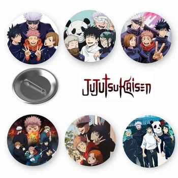 Набор закатный значков Jujutsu Kaisen Магическая битва 6 шт (МБ03360)