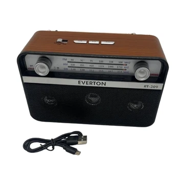 Портативный радиоприемник Everton RT-309 FM/AM/SW/Bluetooth/USB/фонарик