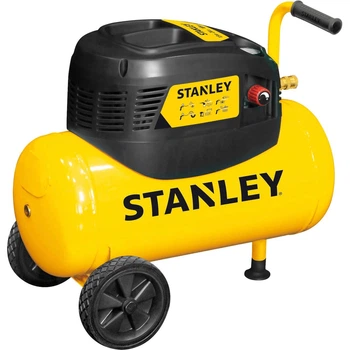 Компресор повітряний поршневий STANLEY D 200/8/24, продуктивність 180 л/хв, потужність 1.1 кВт, тис 8 Бар, об'єм ресивера 24 л,