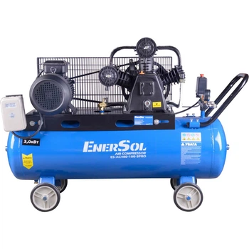 Компрессор воздушный EnerSol ES-AC480-100-3PRO мощность 3.0 кВт объем ресивера 100 л (ES-AC480-100-3PRO)