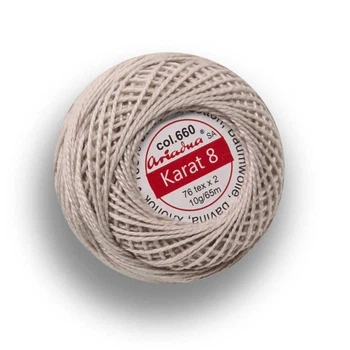 НИТКИ "KARAT" (1шт) колір світло-бежевий 660