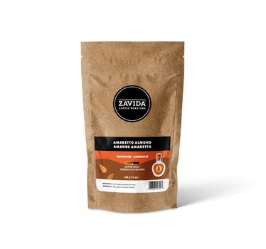 Кава Zavida Amaretto Almond"Амаретто Мигдаль"Обсмаження Середнє 340г (мелена)