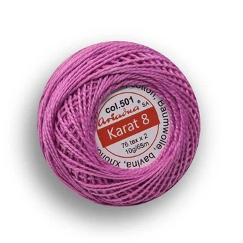 НИТКИ "KARAT" (1шт) цвет сиреневый 501