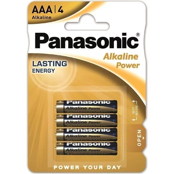 Батарейки PANASONIC Alkaline LR03 ААА 4 шт (блістер)