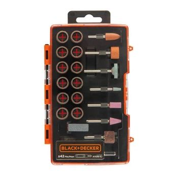 Набір інструментів BLACK+DECKER з 42 аксесуарів для шліфування, різання, полірування та очищення (A7236)